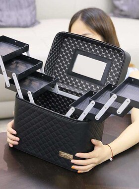 cosmetics storage box suitcase large capacity makeup bag
