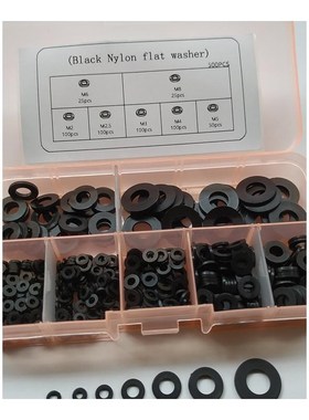 500pcs/box DIN125 iso7089 M2 M2.5 M3 M4 M5 M6 M8 Black/White