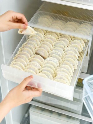 Large capacity double kitchen drawer box of the stacks up