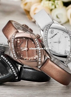 QIANBA Women Luxury Top Leather Strap Hot Brand Girl Lady Gi