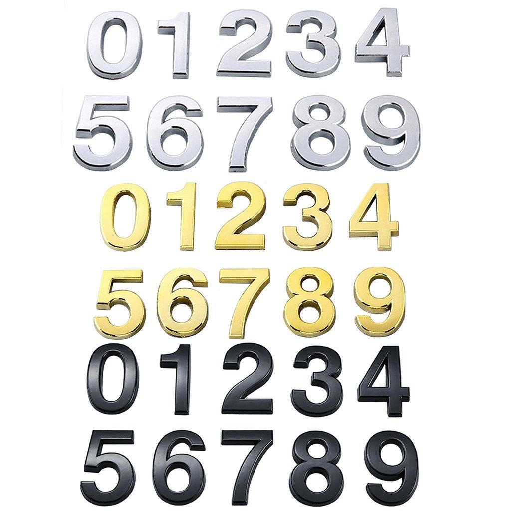 5cm self adhesive number stickers apartment door number 0 to
