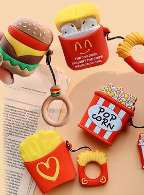For Apple AirPods Earpods French Fries Case 3D Simulation F