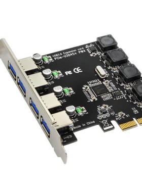 5Gbps 4 Ports USB 3.0 Superspeed Expansion Card Adapter PCI-