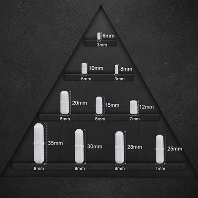 7Pcs/set Magnetic Stirrer Stirring Bar Spinbar Plain Biologi