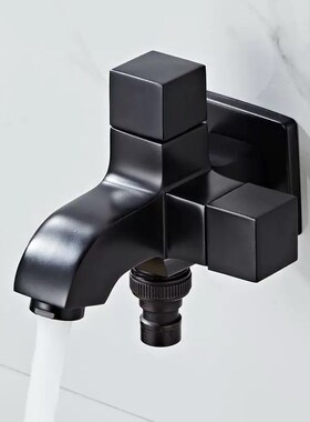 LIUYUE Faucets Black Brass Indoor/Outdoor Garden Wall Mount
