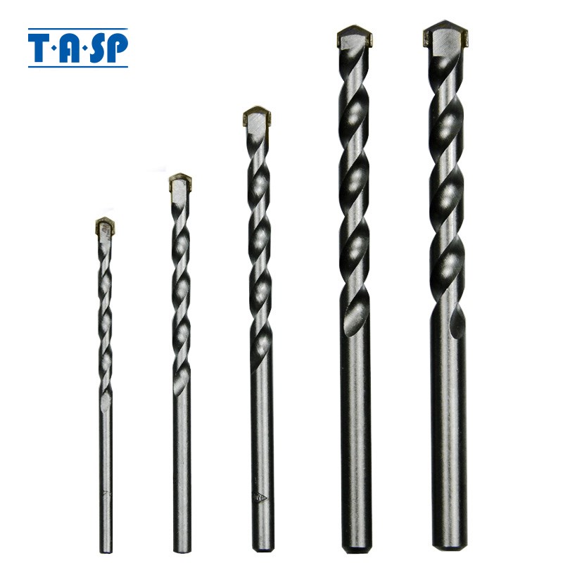 TASP 5pcs Masonry Drill Bits Tungsten Carbide Tipped Concret
