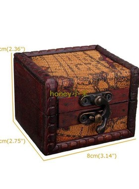 Vintae Jewelry Box Jewellery Oranizer Storae Case Mini Re