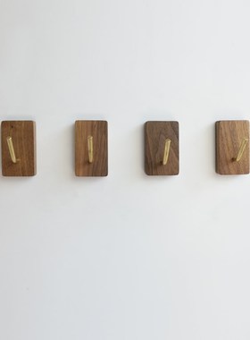 Solid Wood Bathroom Lavatory Wall Mount Robe Hook Towel Coat