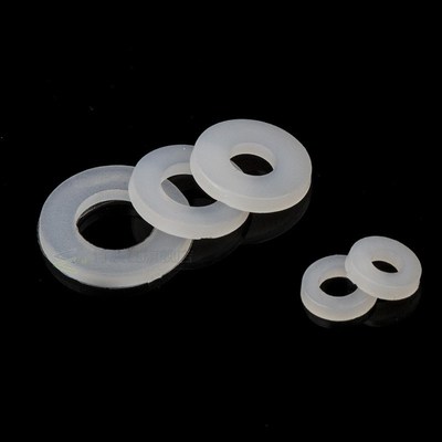 100Pcs White Plastic Nylon Washer M2 M2.5 M3 M4 M5 M6 M8 Pla