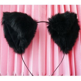 Cartoon Ears Hairband Headwear Long Fur Head Band Hair