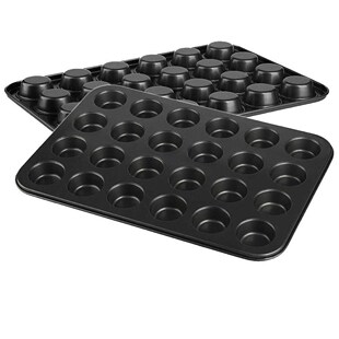 24 Cups Mini Muffin Cupcake Pan Mold Non Stick Baking Tray C