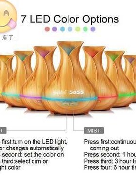 400ml Air Humidifier Essential Oil Diffuser Aroma Lamp Aroma
