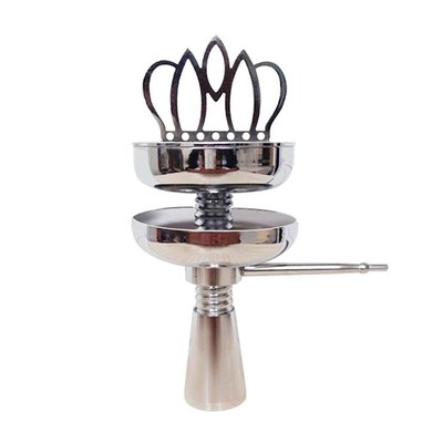 Shisha Hookah Crown Head Bowl set Charcoal Holder Burner Wat