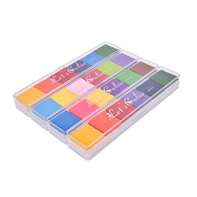 Non-Toxic Gradient Color Ink Pad Inkpad Rubber Stamp Oil Bas