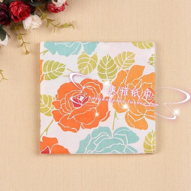 JJ60,20 PCS/Pack Vintage Color Paper Napkin Party  Virgi