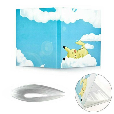 112 Cards Pokemon Cards Album Binder Folder Book List Collec