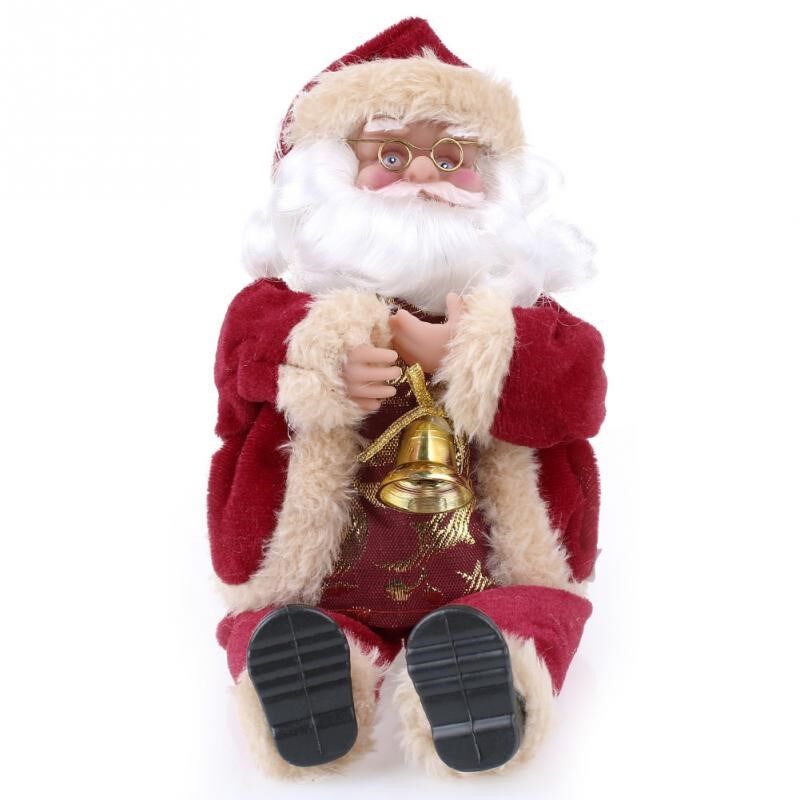 new santa claus toy 25cm/10 inch christmas gift doll flannel