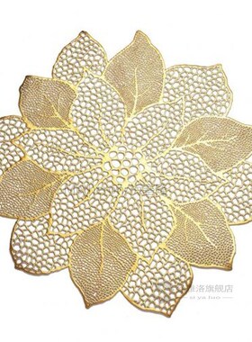 Flower PVC Hollow Mesh Net Coaster Table Mat Anti-Slip Insul