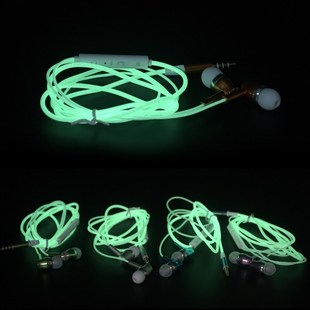 Headphones The Glow Luminous Dark Earphones Night Light