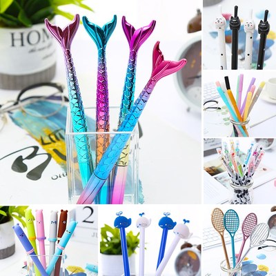 Korean Cute Kawaii Cactus Gel Pens Funny Flamingo Unicorn M