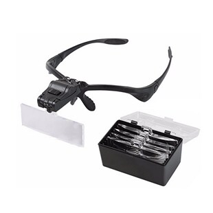 Loupe Magnifying Glasses Eyewear Illuminated Magnifier With