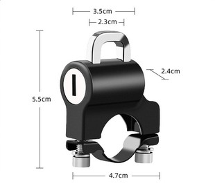 Electric vehicle helmet lock motorcycle anti theft fixed loc