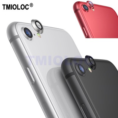 For iPhone SE 2020 Camera Protector Glass + Metal Lens Prot