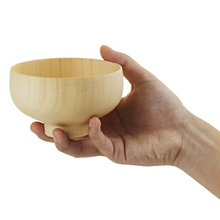 New Japanese Hand-Made Wooden Bowl Anti-Shock Tortoiseshell