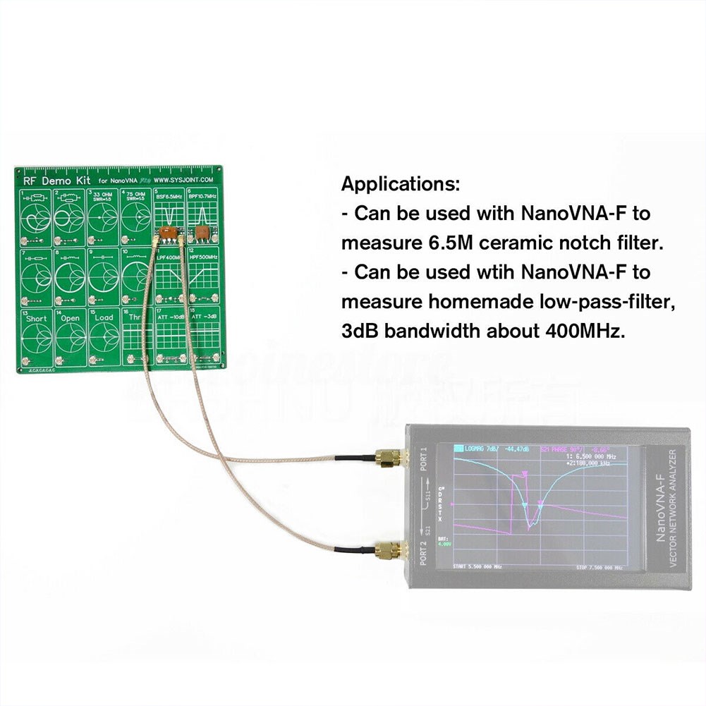 Test Board with Cable Filter Anaylzer Vector Network Attenua