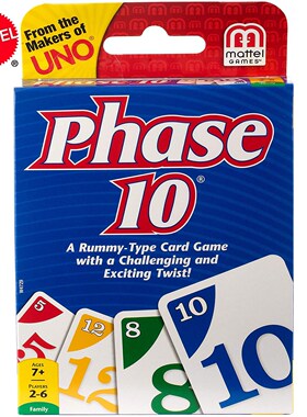 Topsale Puzzle Games Mattel genuine UNO Phase10 Family Funn