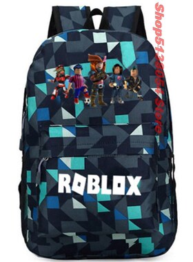 ROBLOX Plaid Backpack Kids School Bag Women Bagpack Teenage