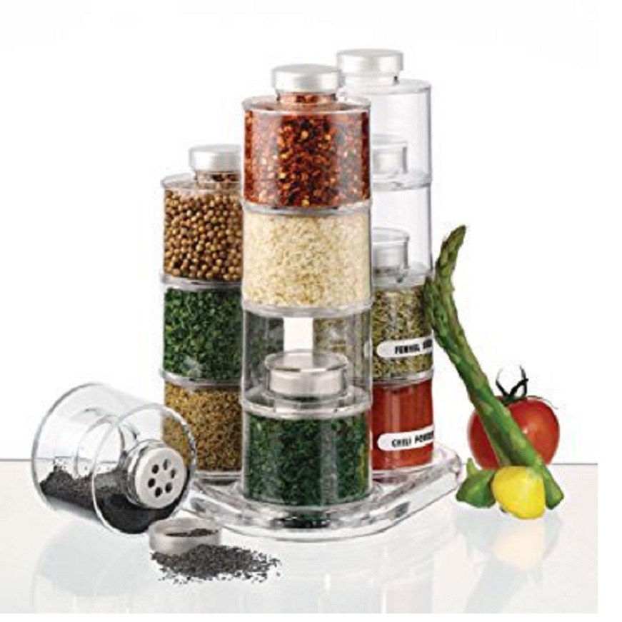 12 Spice Jar Spice Tower Carousel  Spin Carousel Design Herb