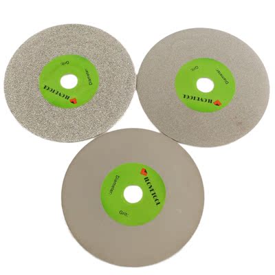 3 pcs 5-inch Diamond Coated Flat Lap Disk Wheels Diamond Cut