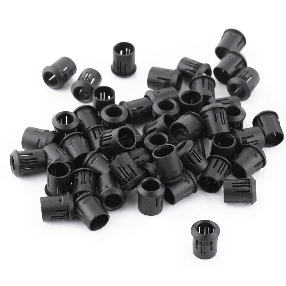 Hot 50Pcs/Lot LED Black Plastic Lamp Holder Lamp Socket Diod