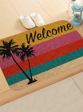 /Welcome to the imported door floor mat hallway kitchen ab