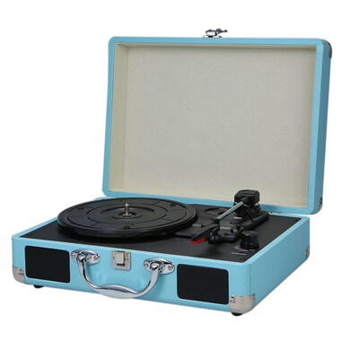 Portable Turntable Player with Speakers Vintage Phonograph R