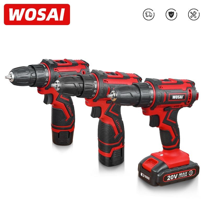 WOSAI 12V 16V 20V Cordless Drill Electric Screwdriver Mini W