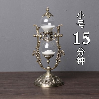 Europe Retro 15/30 Min Hourglass for The Metal+glass Decorat