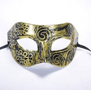 Antique Greek Roman Soldier Venetian Party Masquerade Mask