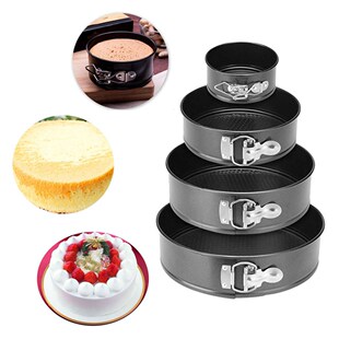 1pcs Round Mini Baking Dishes Springform Pan Non-stick 3 Lay