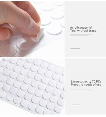 70pcs Strong Pad Mounting Tape Double Sided dhesive crylic