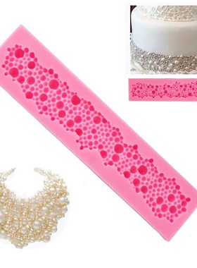 1 PC New Design 3D Round Pearls Bubbles Mold Silicone Fonda