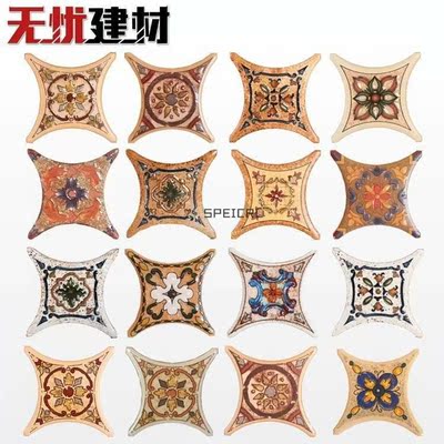 67MM rounded corner FLOWER FLOWER tile brick  room fliving