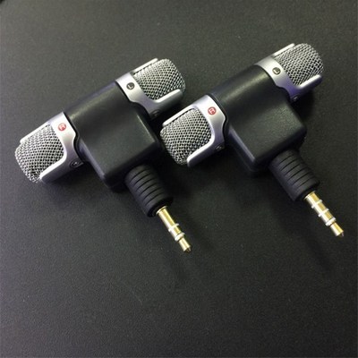 Mini Jack Microphone Stereo Mic For Recording Mobile Phone