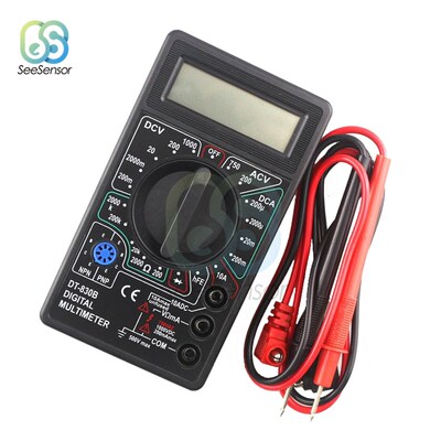 DT830B LCD Digital Multimeter  Volt Amp Ohm Tester Meter Han