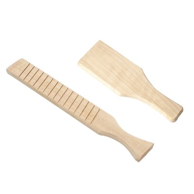 Flat/Groove Wood Board Pottery Tool Mud Sculpture Clay Paddl