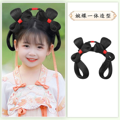 汉服假发一体式古装发箍唐制发髻