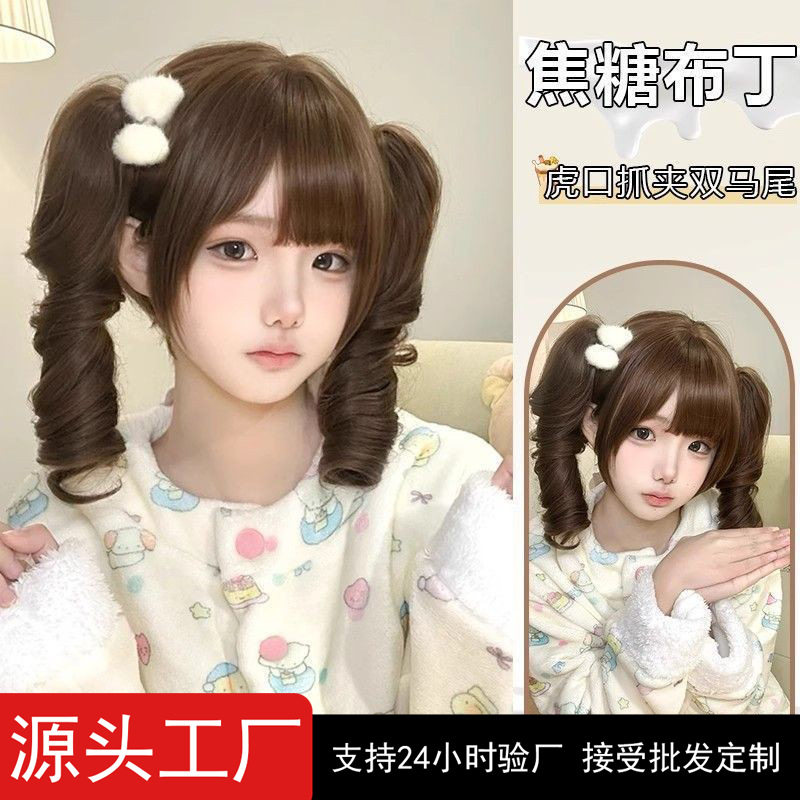 新款焦糖布丁假发女Lolita原宿风