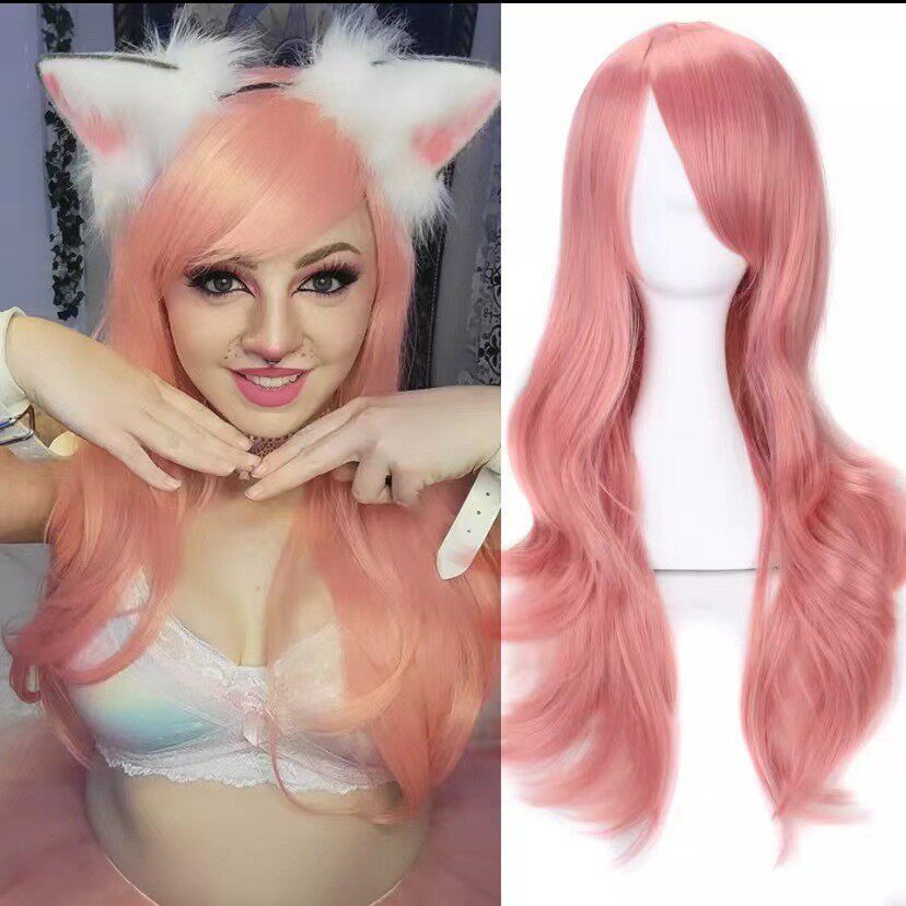 欧美cosplay动漫假发80厘米彩色