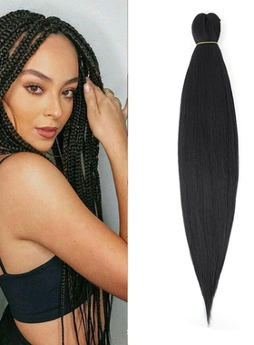 EZ辫 非洲脏辫Pre Stretched Braids大辫子发饰欧美外贸假发化纤